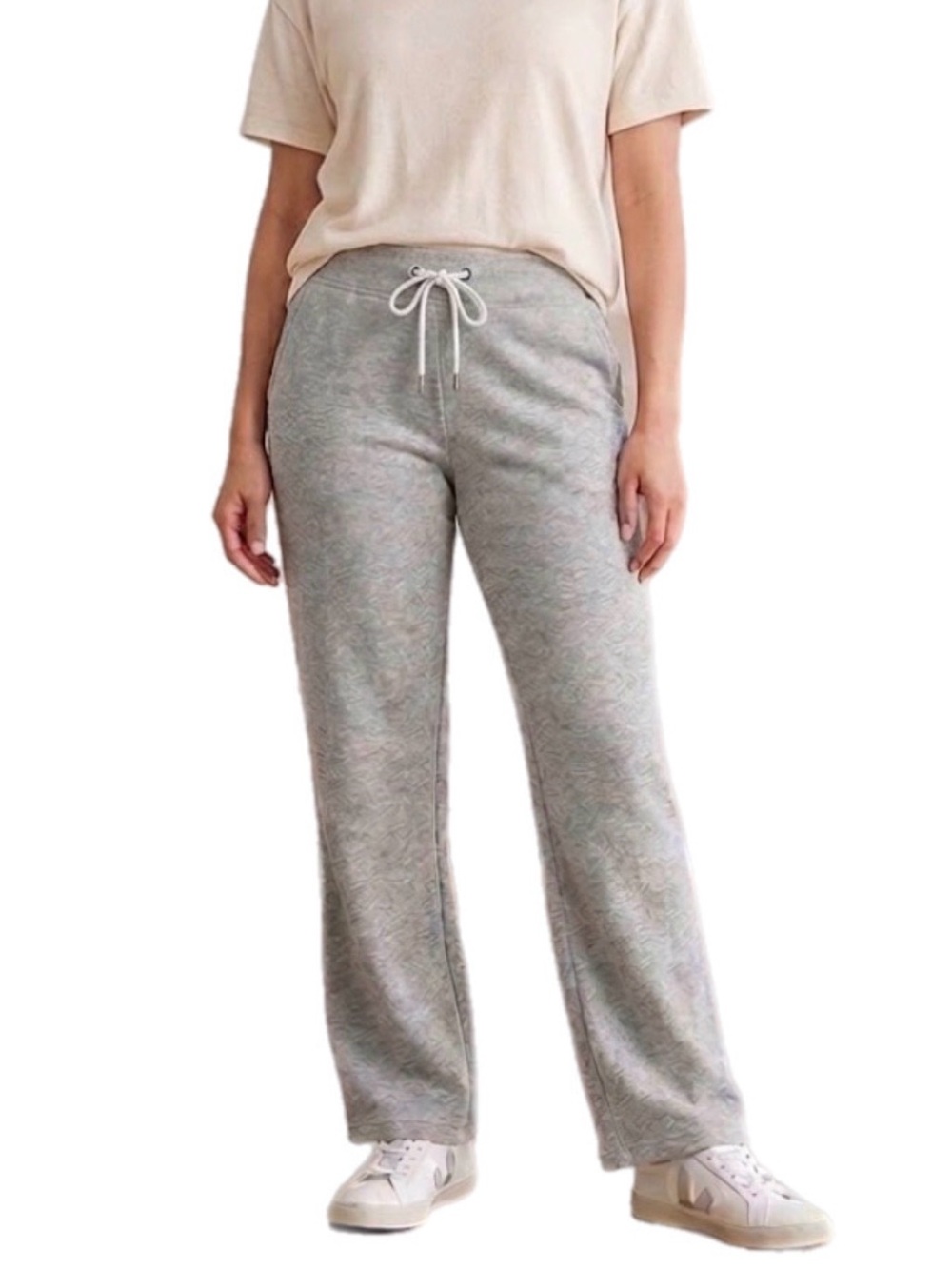 M Divided H&M Women’s Gray Knit Drawstring Sweatpants Pants Workout Streetwear